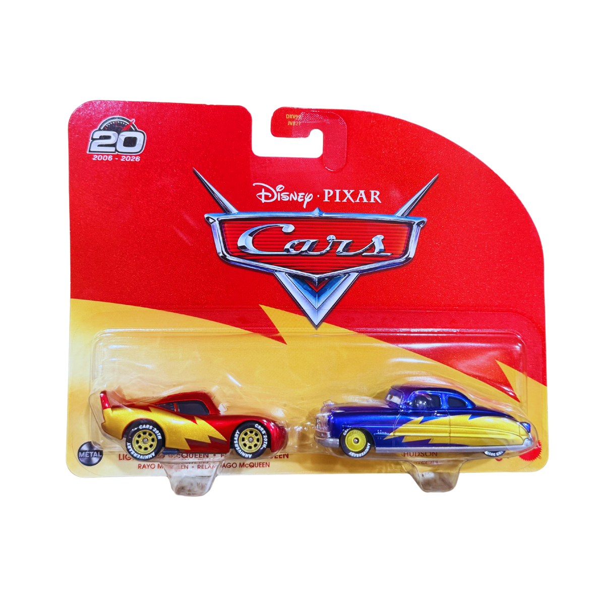 Disney Pixar Cars - 20th Anniversary Lightning McQueen & Doc Hudson Diecast Car 2026 - 2 Pack