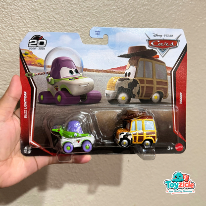 Disney Pixar Cars - 20th Anniversary Buzz Lightyear & Woody Diecast Car 2026 - 2 Pack